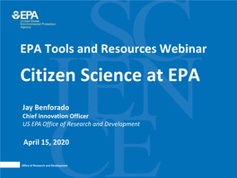 Citizen Science at EPA