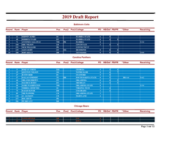 2019 Draft Report