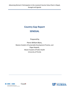 Country Gap Report SENEGAL