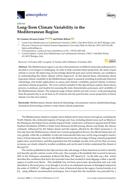 Long-Term Climate Variability in the Mediterranean Region