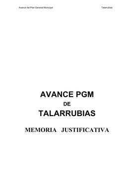 Avance Pgm Talarrubias