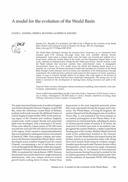 A Model for the Evolution of the Weald Basin