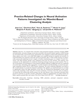 Practicerelated Changes in Neural Activation Patterns Investigated Via