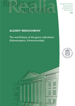ALEXEY RESHCHIKOV the World Fauna of the Genus Lathrolestes
