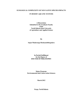 Ecological Complexity of Non-Native Species Impacts In