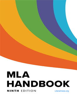 MLA Handbook Ninth Edition