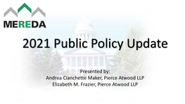 05 Overview of MEREDA's Legislative Agenda