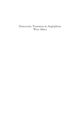 Democratic Transition in Anglophone West Africa Byjibrin Ibrahim