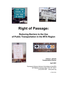 Right of Passage