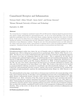 Cannabinoid Receptor and Inflammation