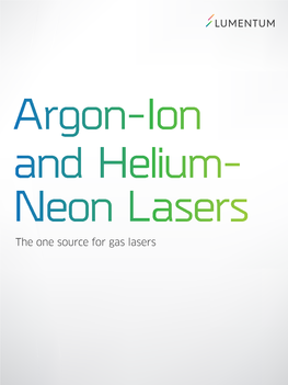 Argon-Ion and Helium-Neon Lasers