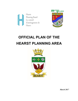 Official Plan of the Hearst Planning Area 2017