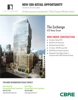 The Exchange 475 Howe Street