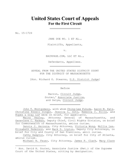 United States Court of Appeals for the First Circuit