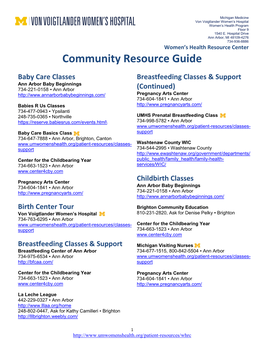 Community Resource Guide