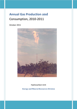 Annual Gas Production and Consumption, 2010-2011
