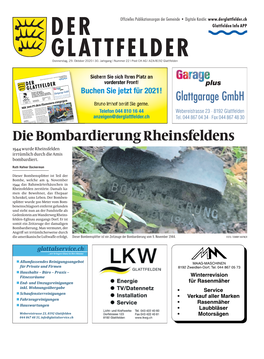 Der Glattfelder Vom 29. Oktober 2020