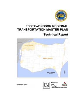 Essex Windsor Regional Transportation Master Plan
