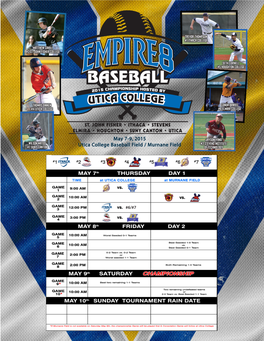 2015 Empire 8 Baseball Program.Pdf