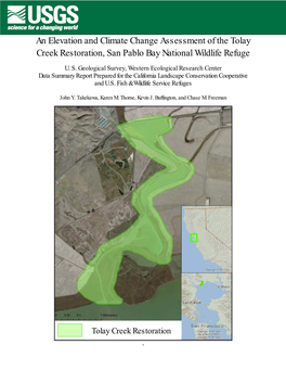 Climate Change Assessment of Tolay Creek Restoration, San Pablo Bay