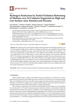 Hydrogen Production by Partial Oxidation Reforming of Methane Over Ni Catalysts Supported on High and Low Surface Area Alumina and Zirconia