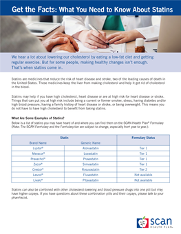 Get the Facts: What You Need to Know About Statins