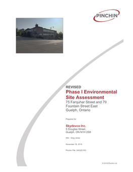 Phase 1 Environmental Site Assessment
