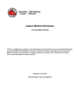 Labour Market Outcomes
