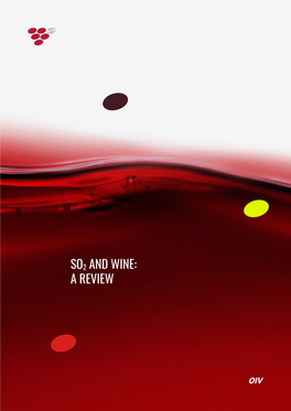 So2 and Wine: a Review
