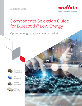 Components Selection Guide for Bluetooth® Low Energy