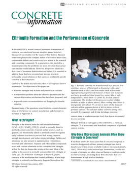 Delayed Ettringite Formation