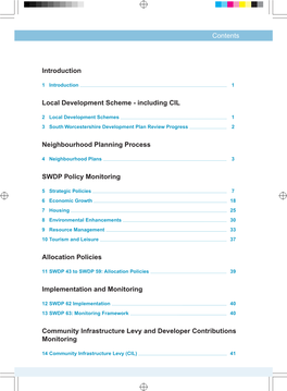 Including CIL Neighbourhood Planning Process SWDP Policy