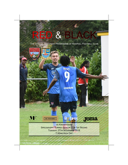 The Official Matchday Programme of Knaphill Football Club Vs