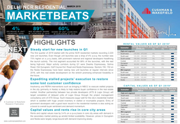 Delhi Ncr Residential March 2019 Marketbeats