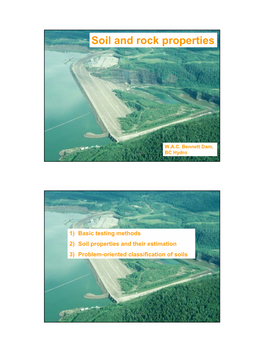 Soil and Rock Properties