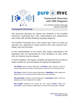 Framework Overview with UML Diagrams