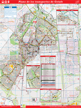 BVCM006069. Plano De Los Transportes De Getafe. Serie 6