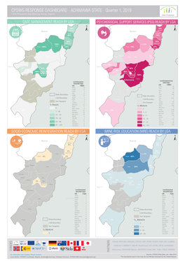 CPSWG RESPONSE DASHBOARD - ADAMAWA STATE - Quarter 1, 2019 Child Protection Sub Working Group, Nigeria