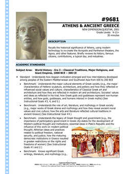 Athens & Ancient Greece