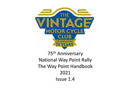 The National Way Point Rally Handbook