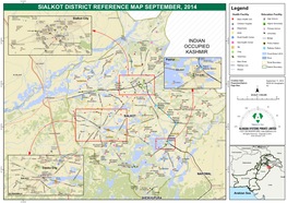 Sialkot District Reference Map September, 2014