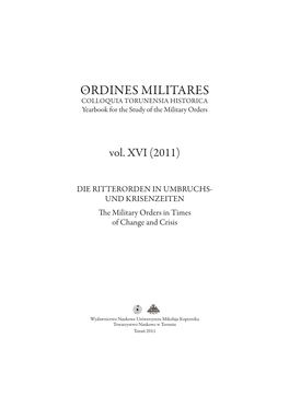 Ordines Militares