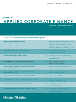 Expected Inflation and the Constant-Growth Valuation Model* by Michael Bradley, Duke University, and Gregg A