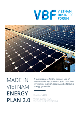 Made in Vietnam Energy Plan (MVEP 1.0)