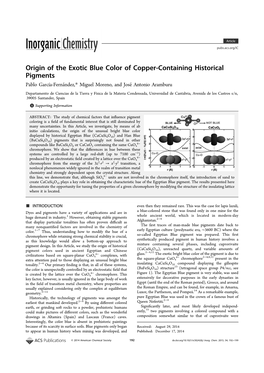 Origin of the Exotic Blue Color of Copper-Containing Historical
