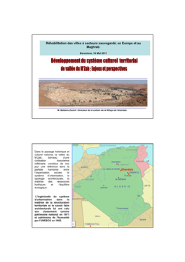 Réhabilitation Des Villes À Secteurs Sauvegardé, En Europe Et Au Maghreb