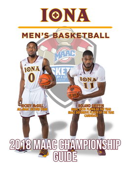 2018 Maac Championship Guide