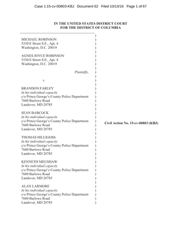 Case 1:15-Cv-00803-KBJ Document 62 Filed 10/13/16 Page 1 of 67