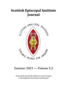 Scottish Episcopal Institute Journal