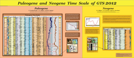 Paleogene and Neogene Time Scale of GTS 2012 Paleogene Neogene N